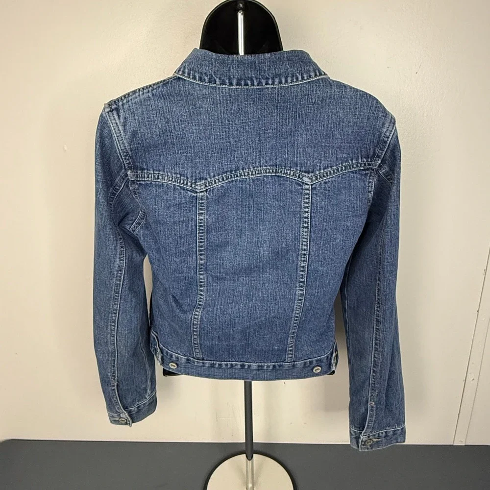 Gap Denim Jacket Kids XXL 14-16 Medium Wash Blue Cotton Button Up Trucker